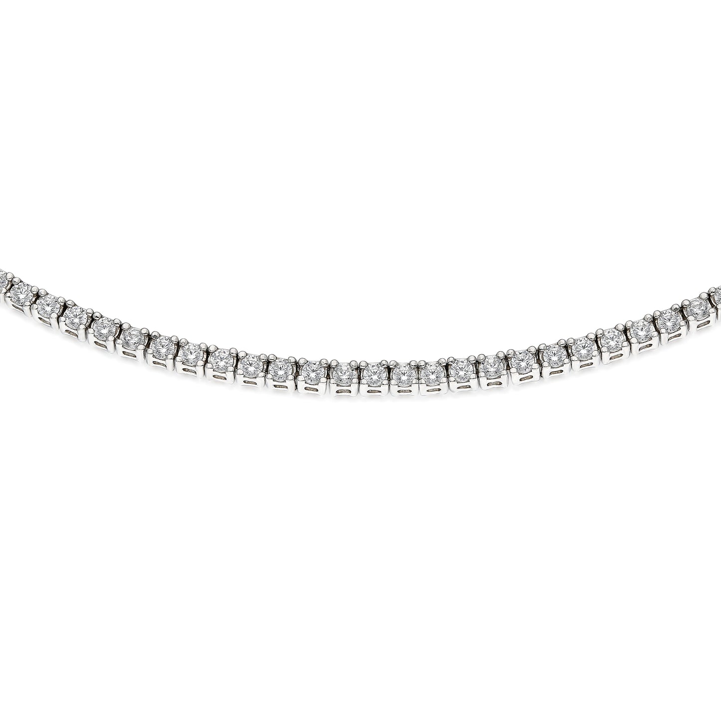 2 mm Tennis Necklace