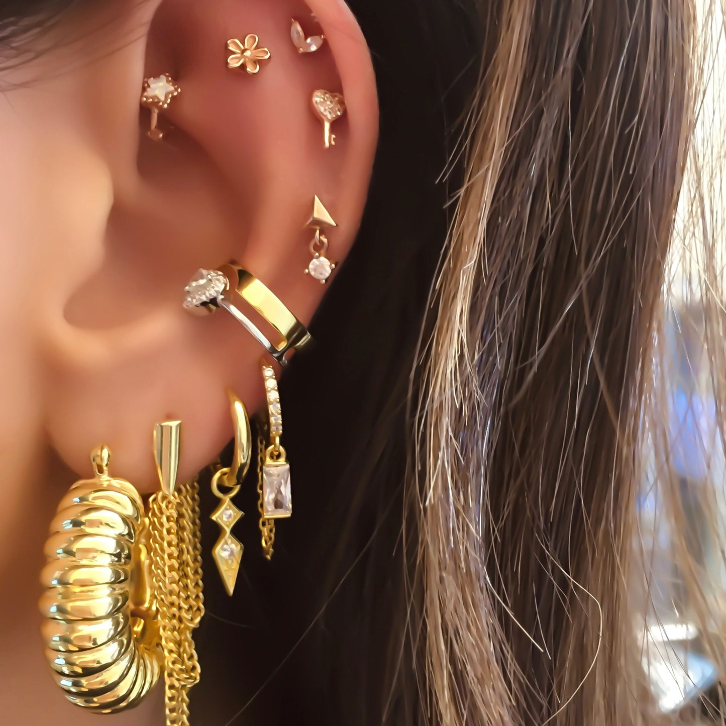 Aplin Baguette Earring