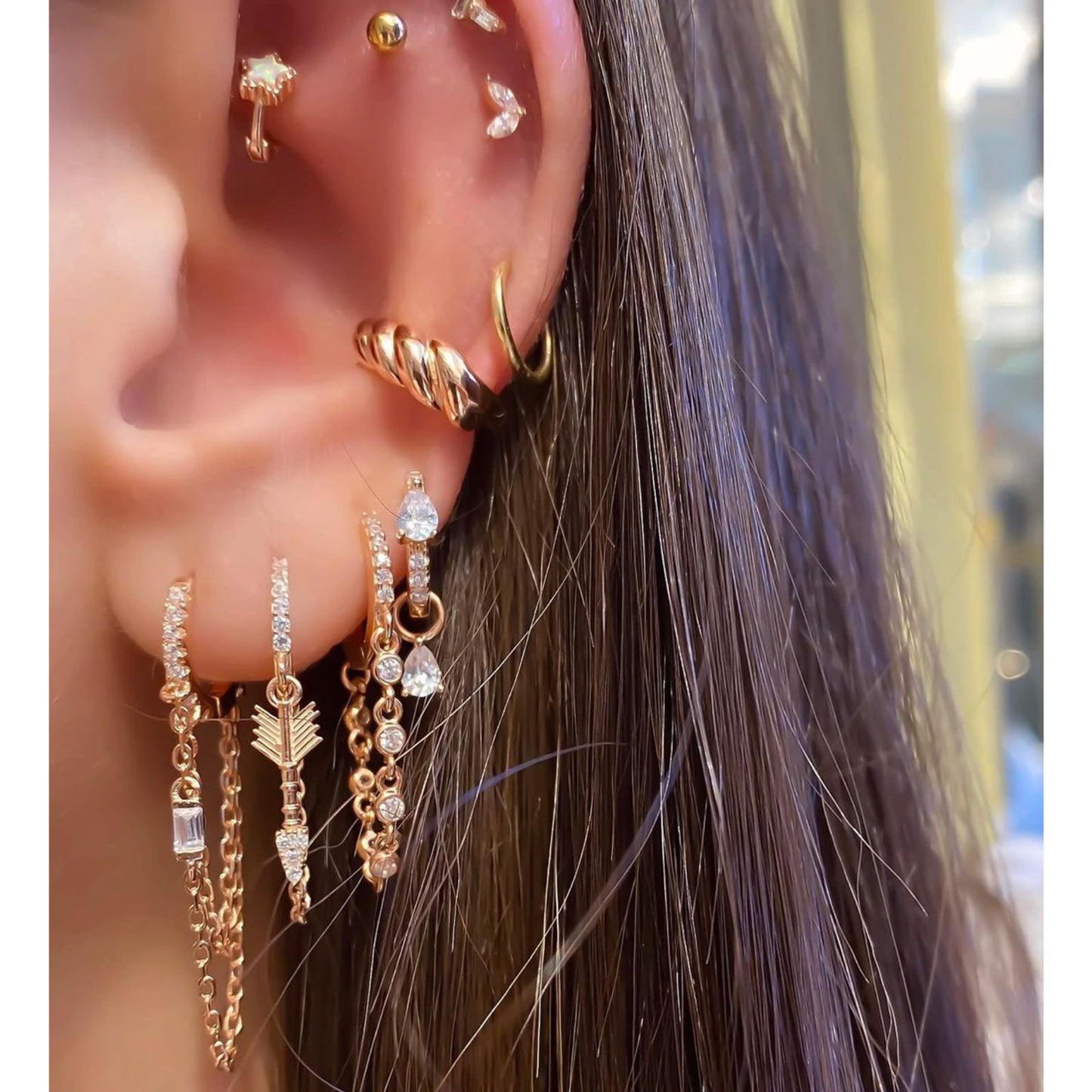 Arrow Short Chain Dangle Earring