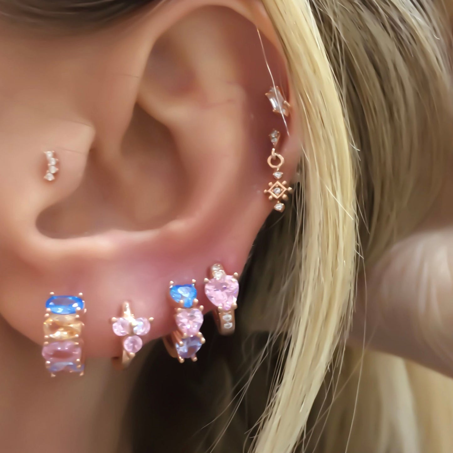 Bella Mia Pink Earring
