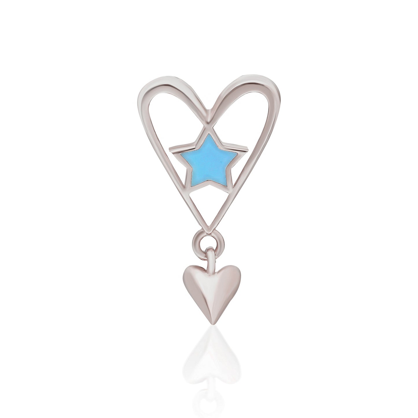 Blue Pupa Earring
