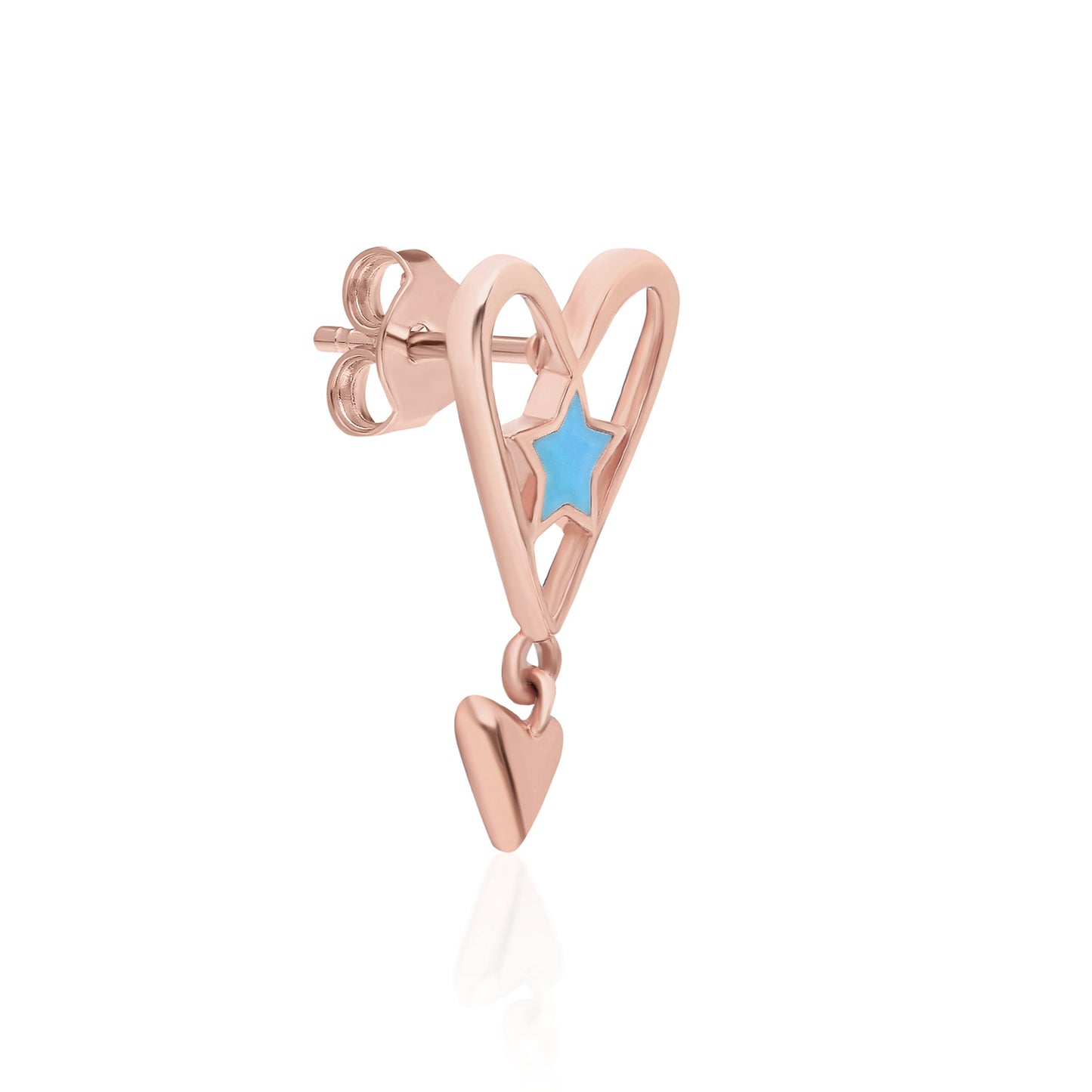 Blue Pupa Earring