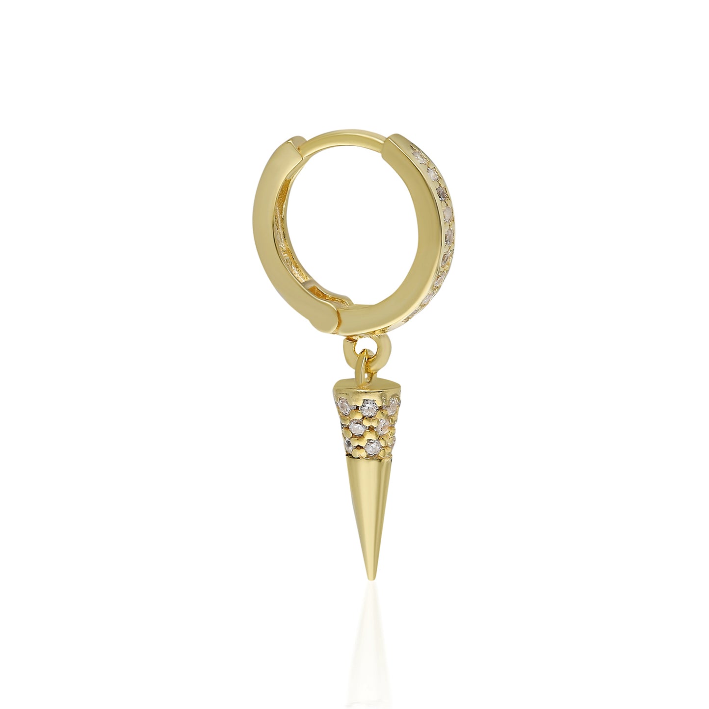 Bullet Hoop Earring