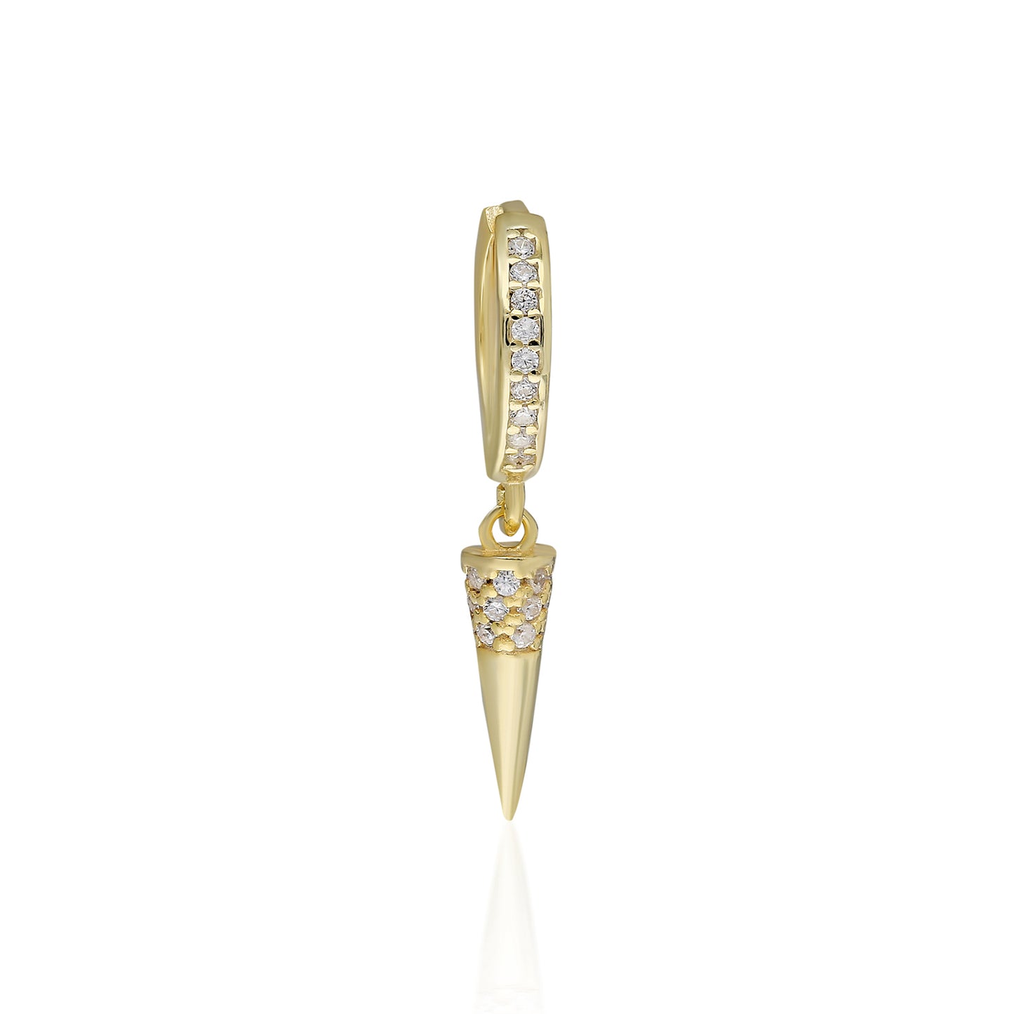 Bullet Hoop Earring