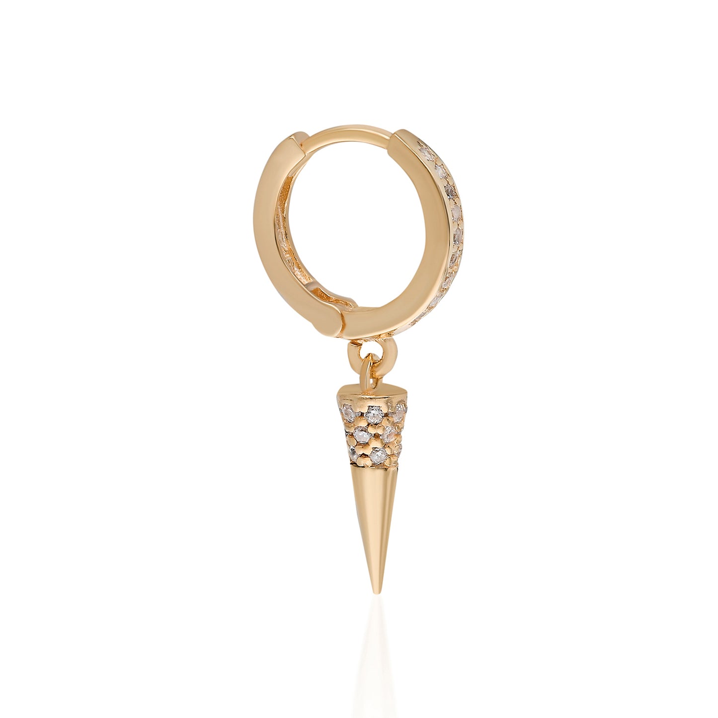 Bullet Hoop Earring