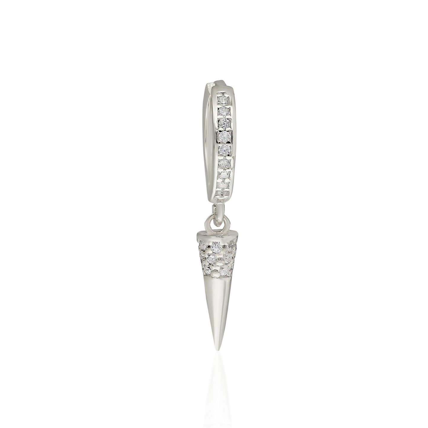 Bullet Hoop Earring