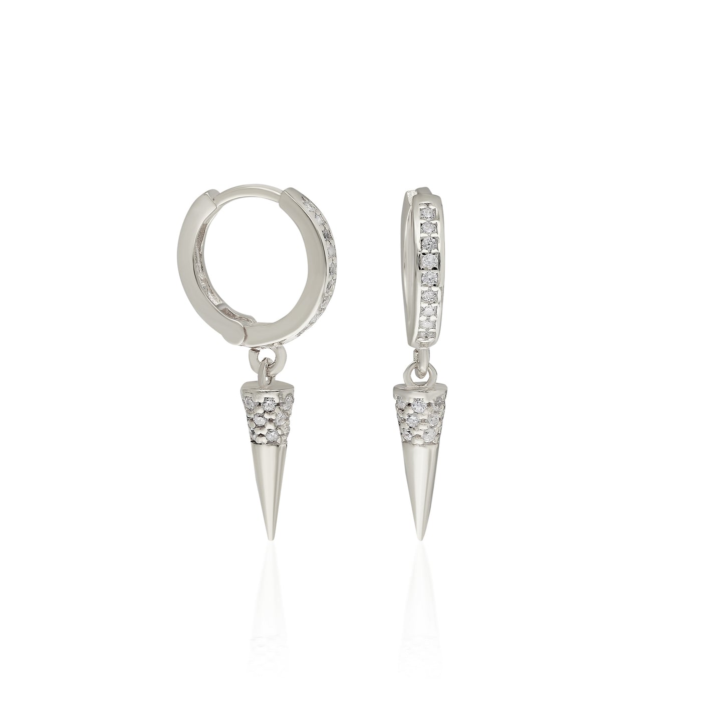 Bullet Hoop Earring