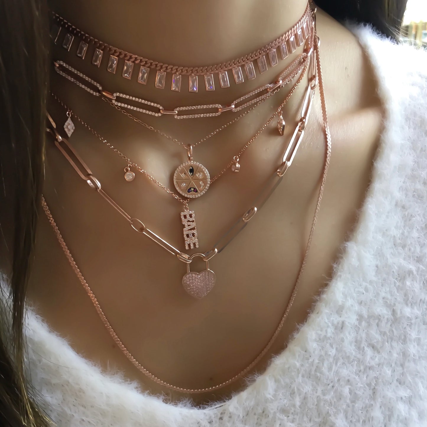 Clear Stone Necklace