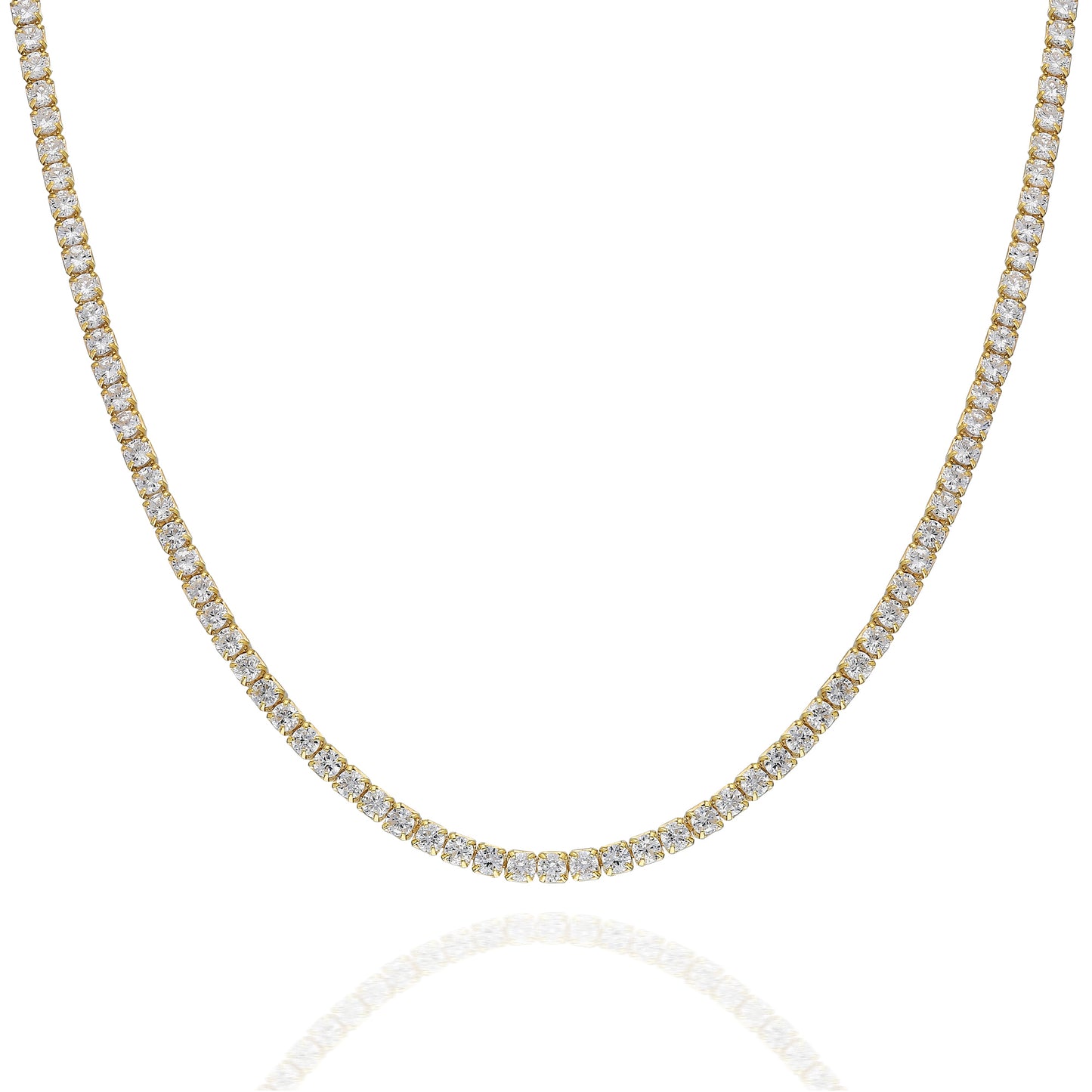 Clear Stone Tennis Choker Necklace