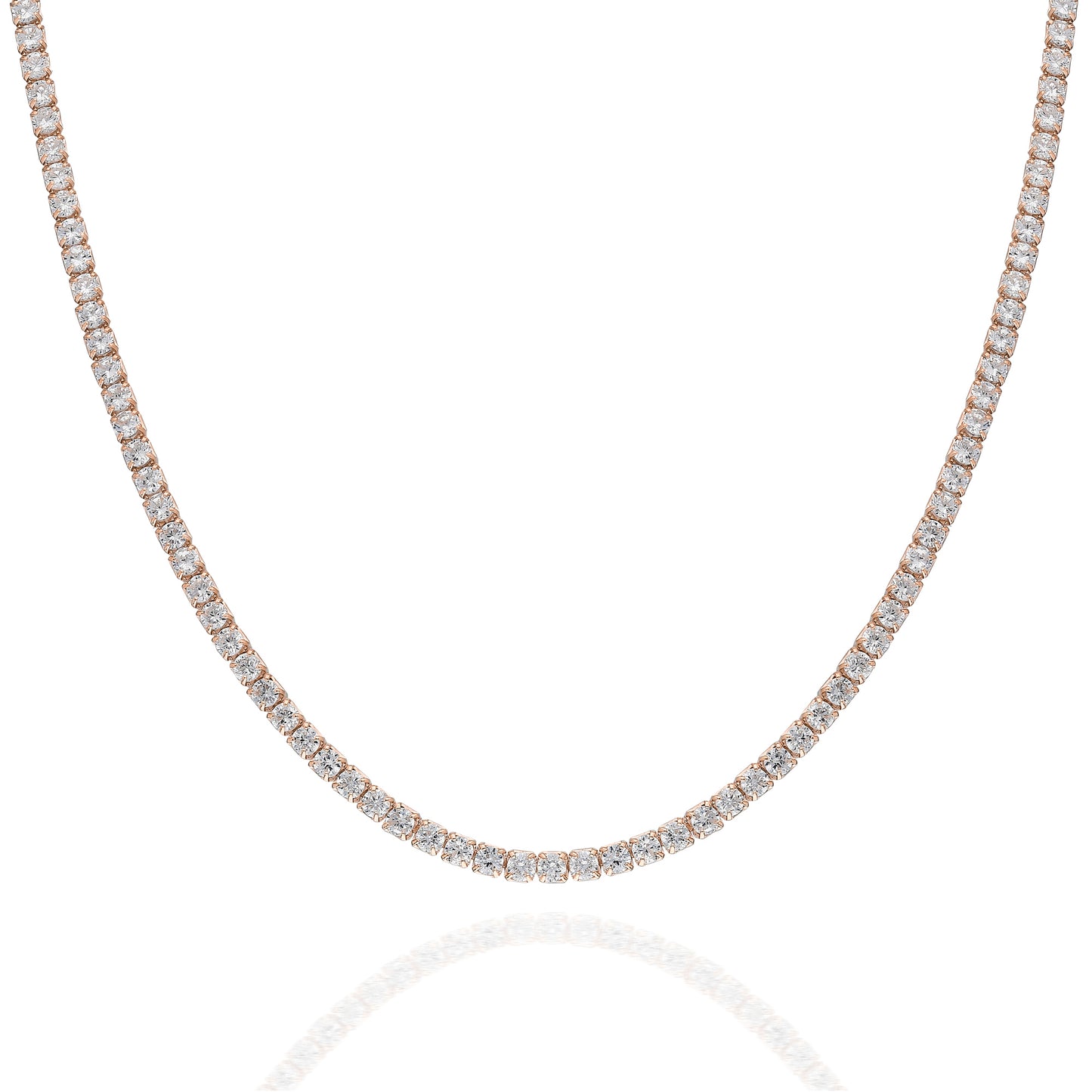 Clear Stone Tennis Choker Necklace