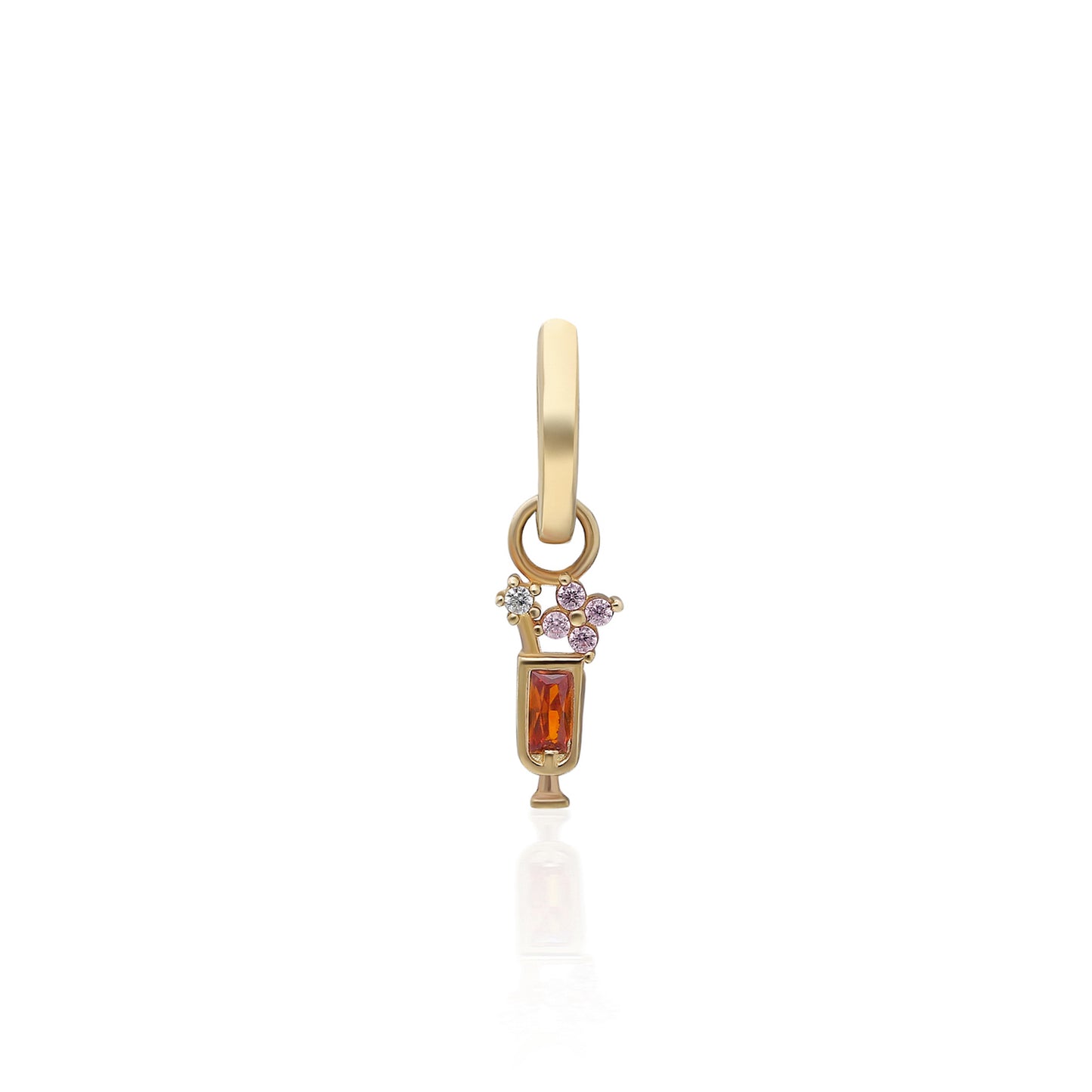 Cocktail Brown Stone Earring