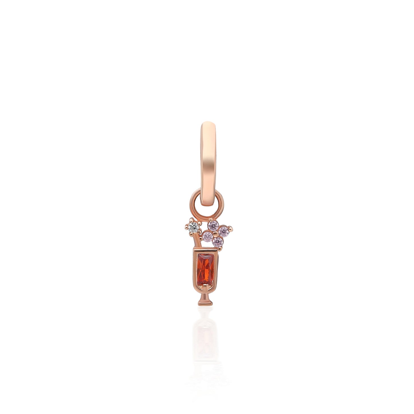 Cocktail Brown Stone Earring