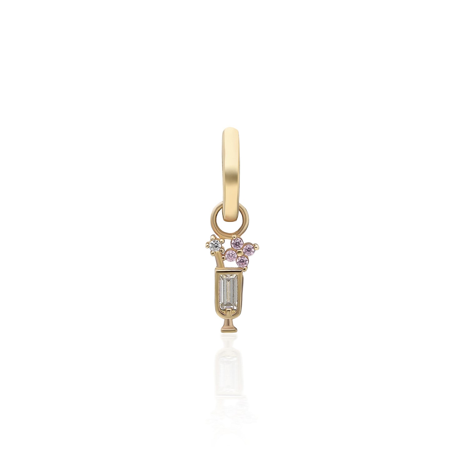 Cocktail Clear Stone Earring