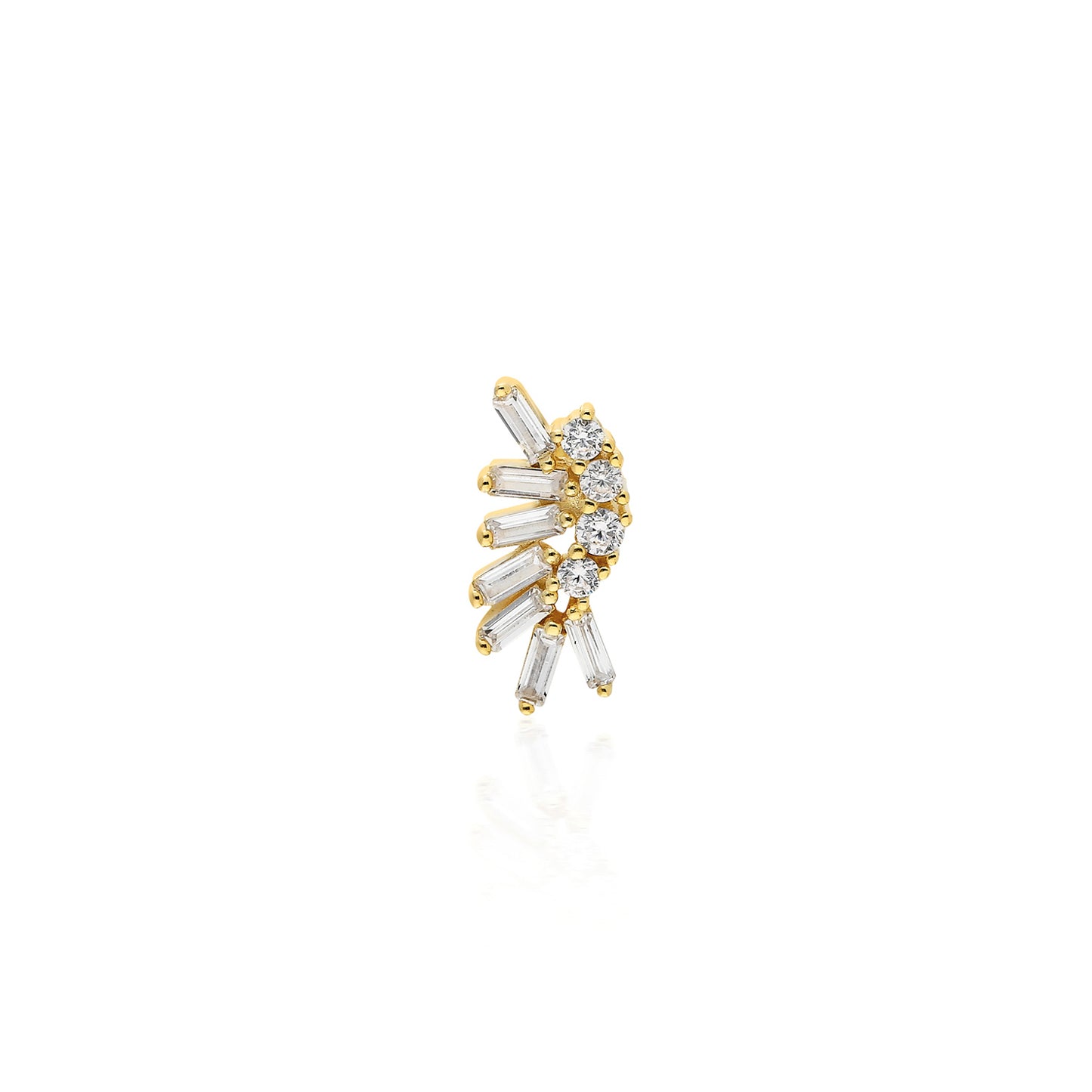 Debby Baguette Three Earring