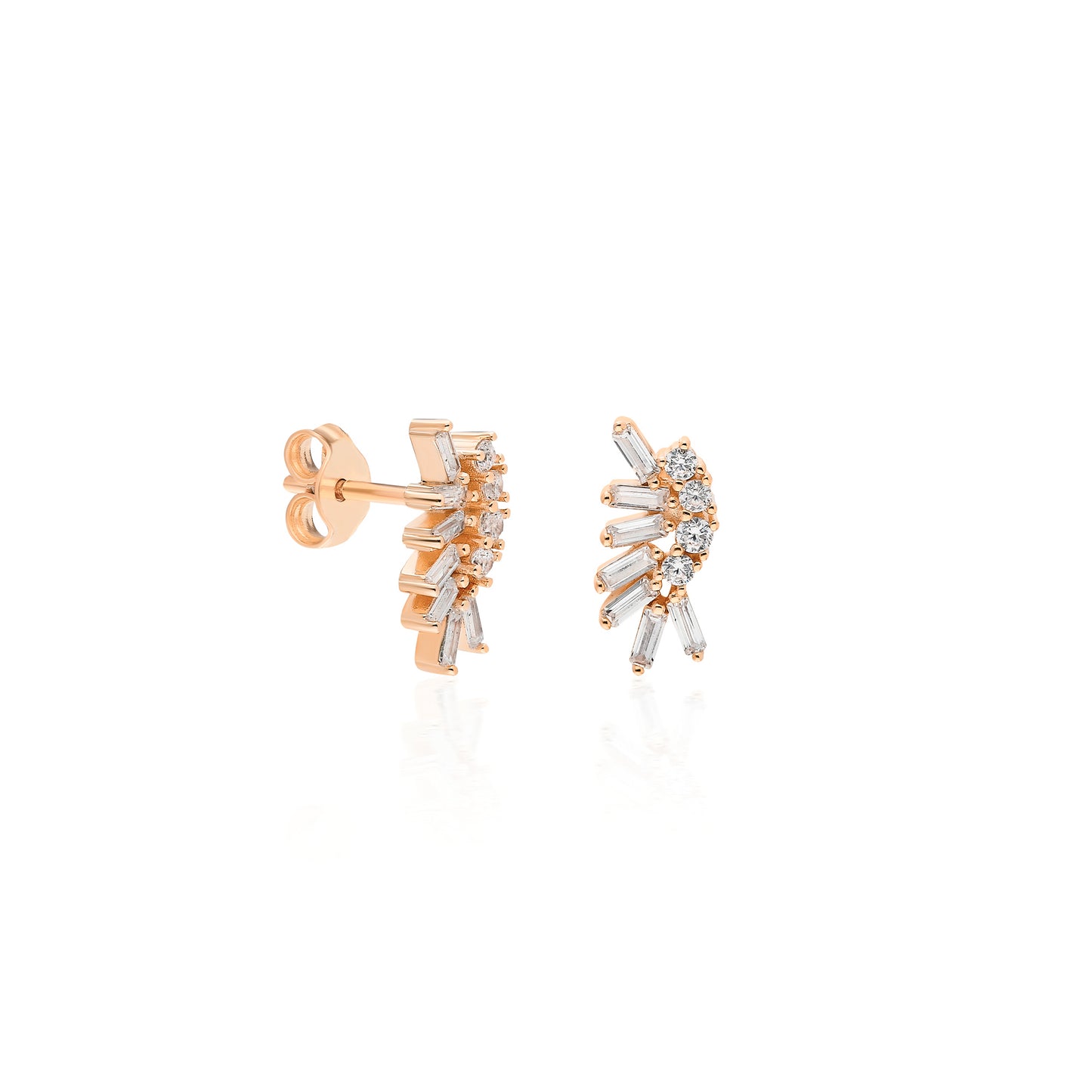 Debby Baguette Three Earring