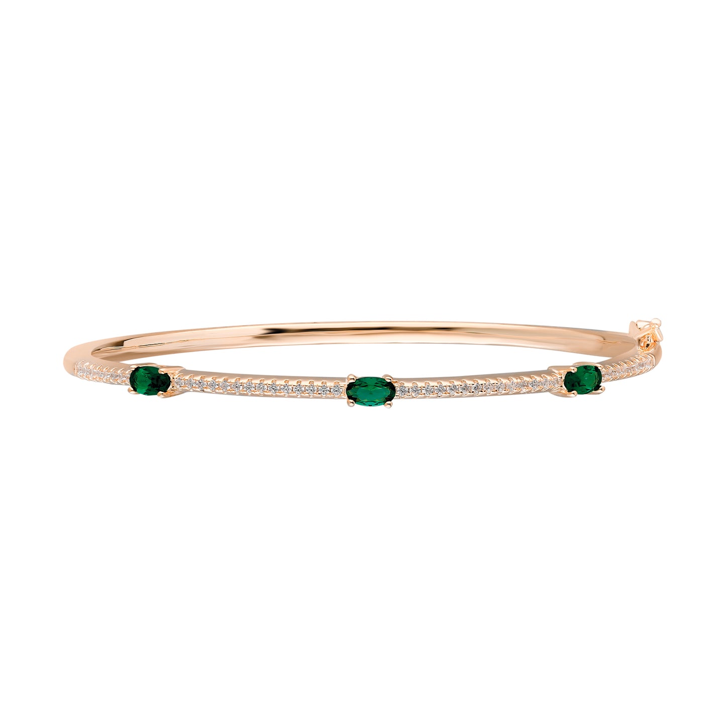 Debby Green Oval Bangle