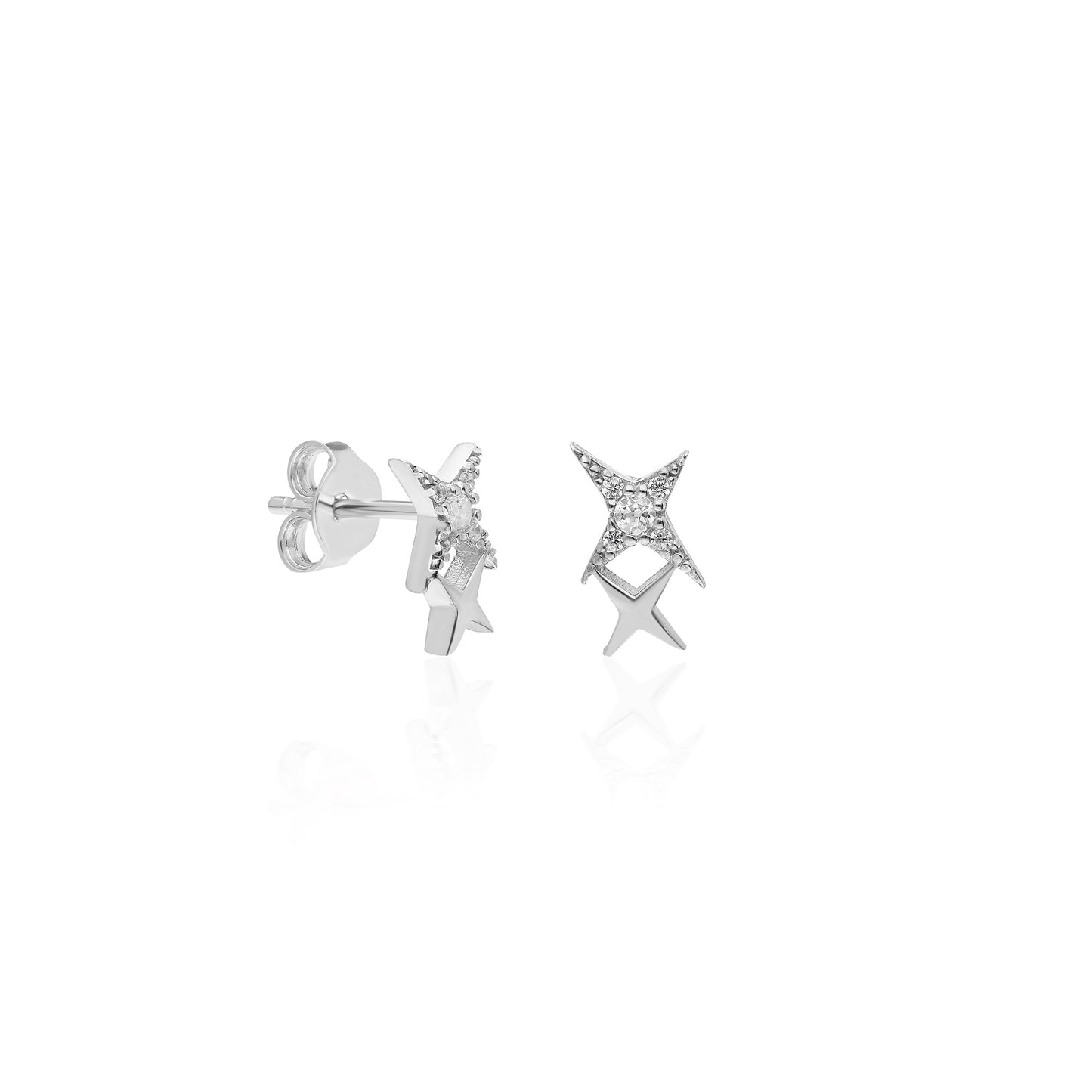 Double Sirius Stud Earring