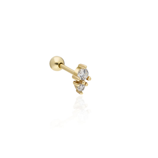 Double Stone Piercing