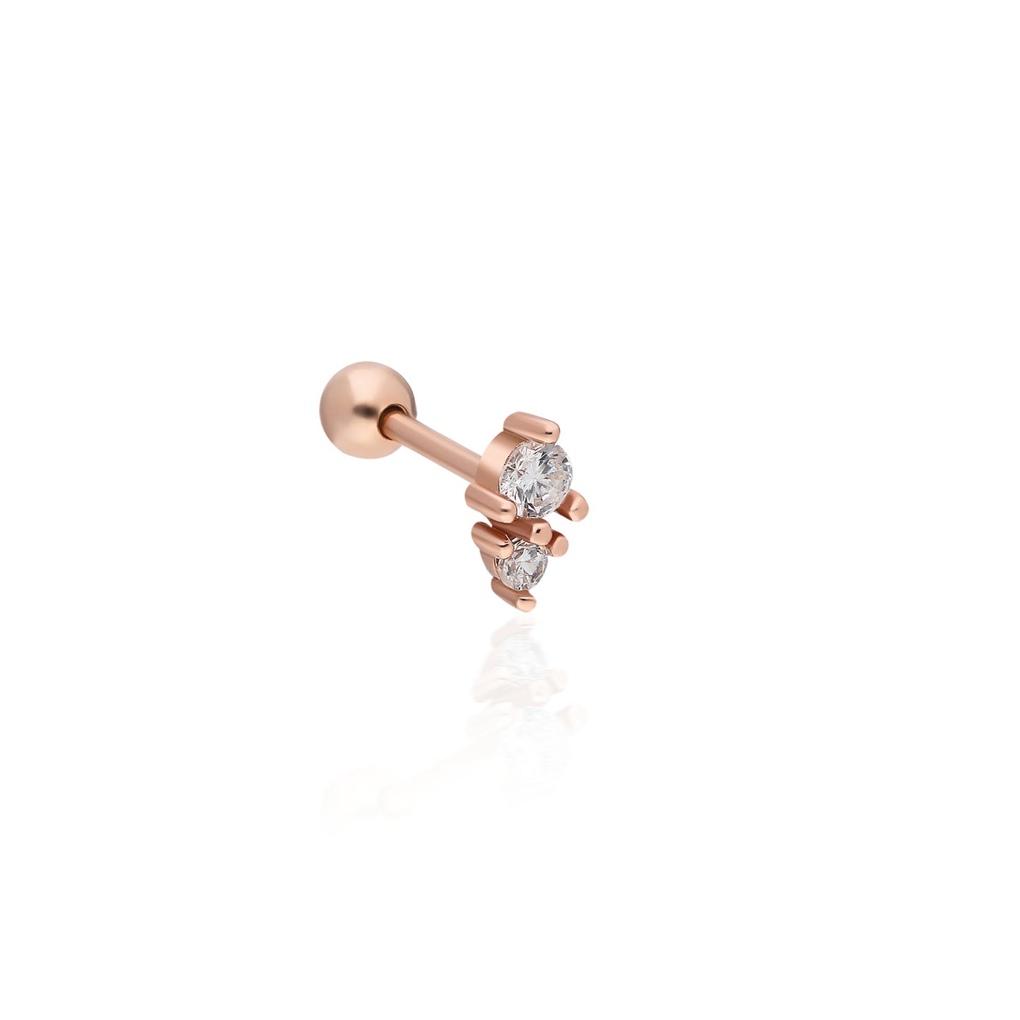 Double Stone Piercing