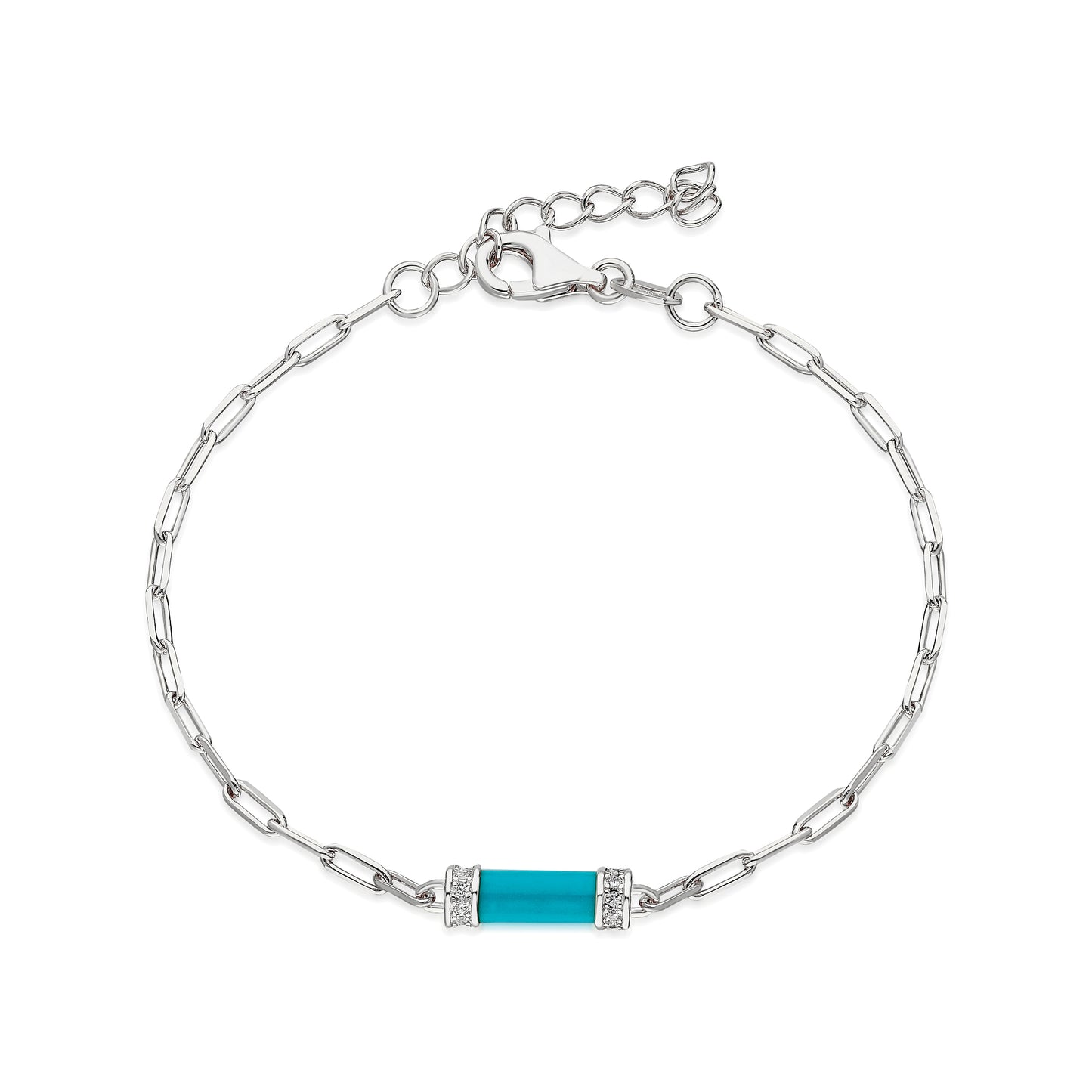 Drawn Chain Enamel Bracelet