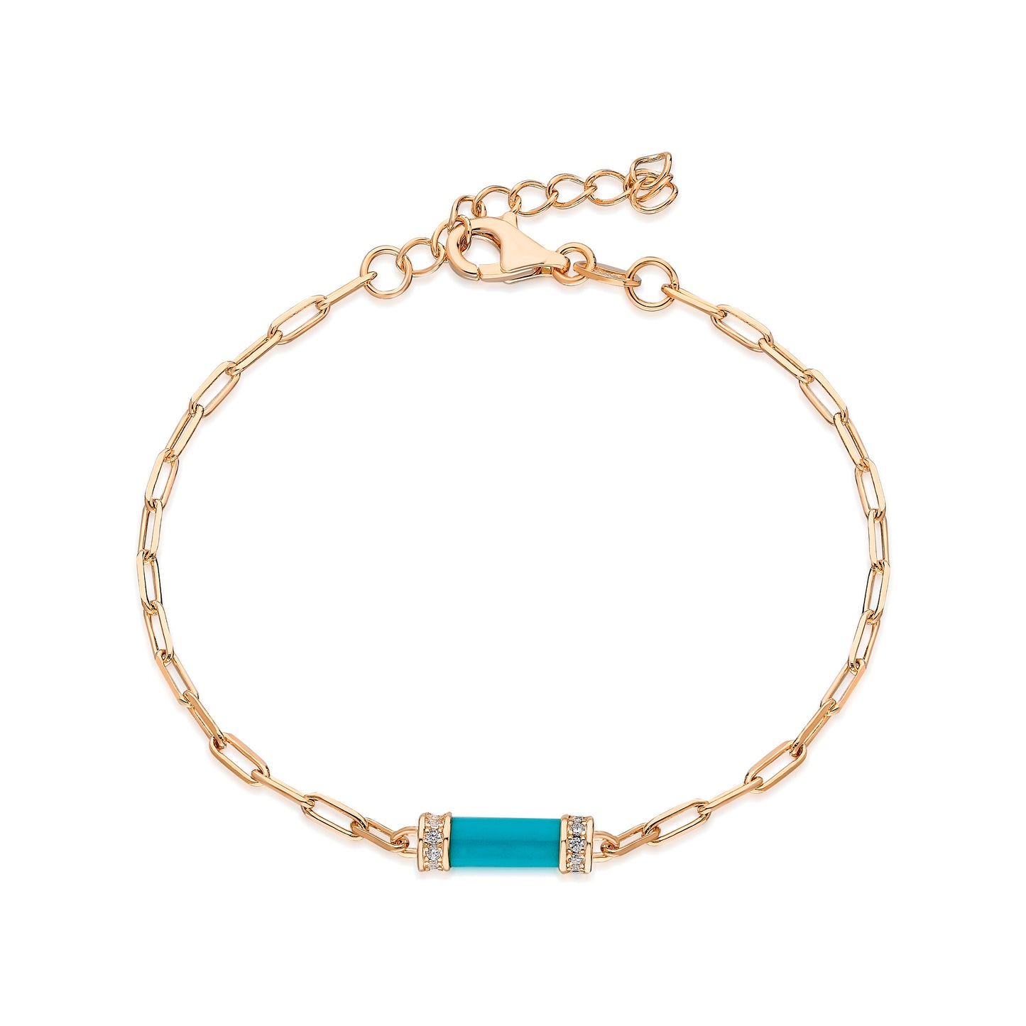 Drawn Chain Enamel Bracelet