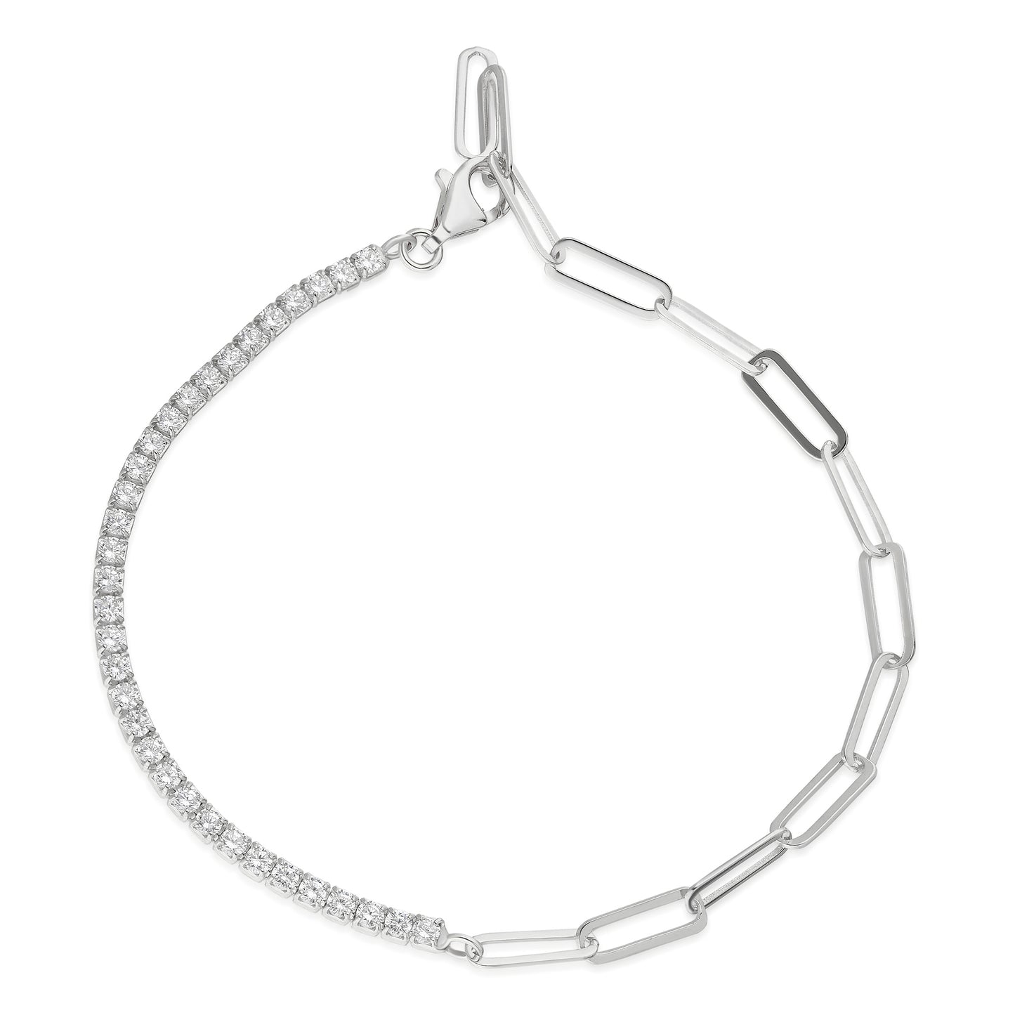 Drawn Chain Tennis Bracelet