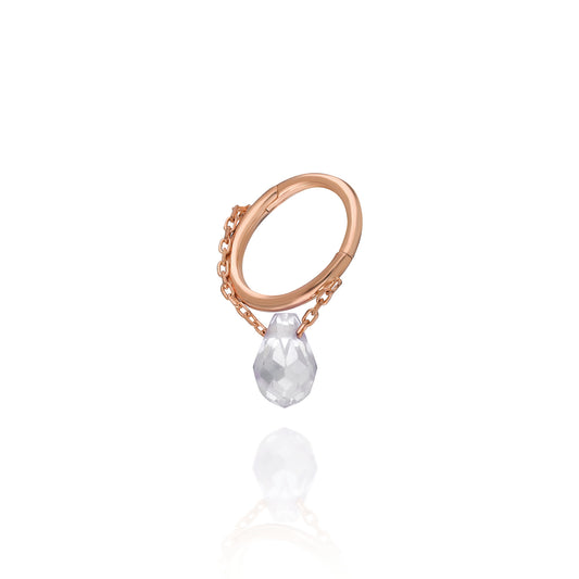 Drop Hoop Gold Piercing