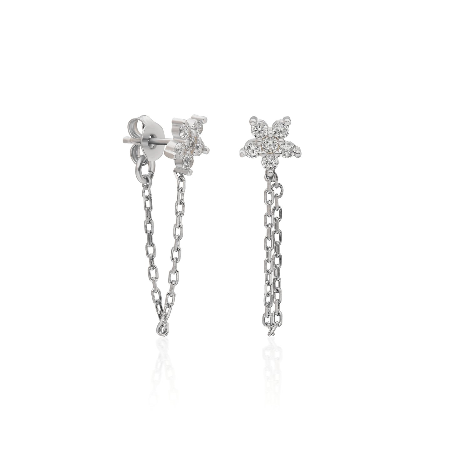 Esse Flower Chain Earring