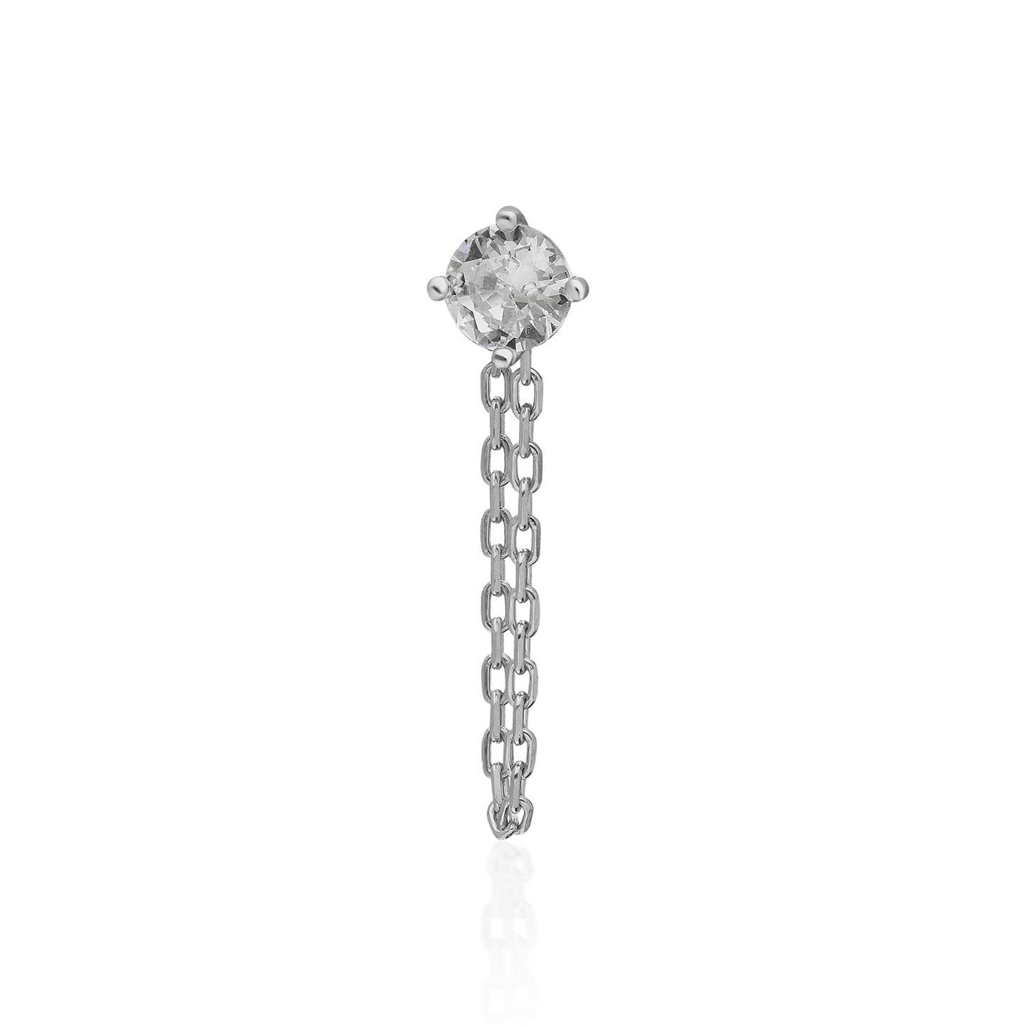 Esse Solitaire Chain Earring