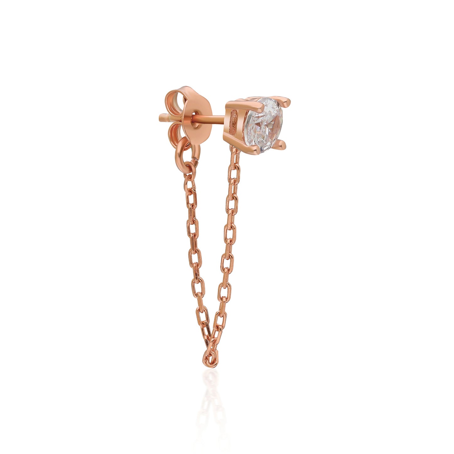 Esse Solitaire Chain Earring