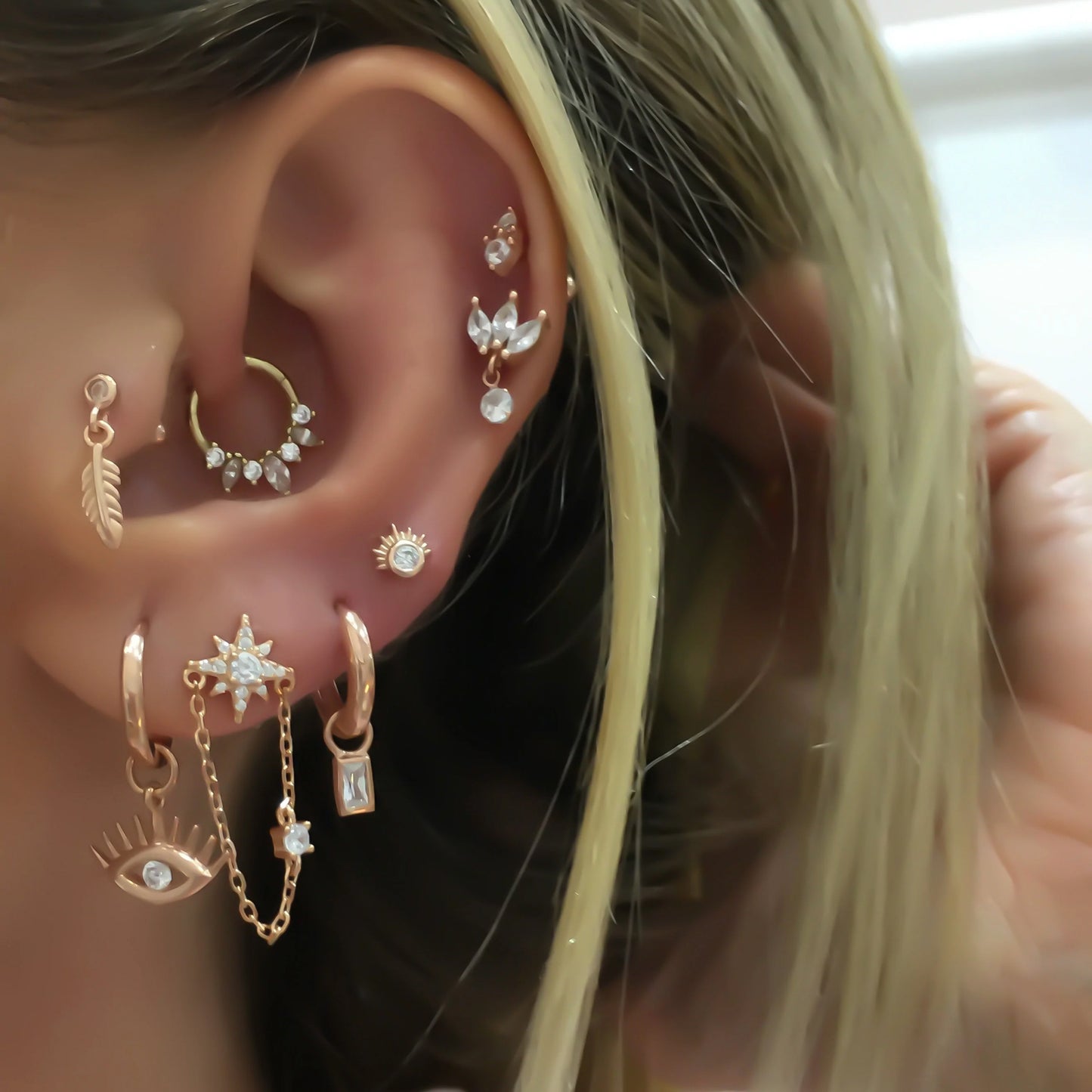 Eye Hoop Earring