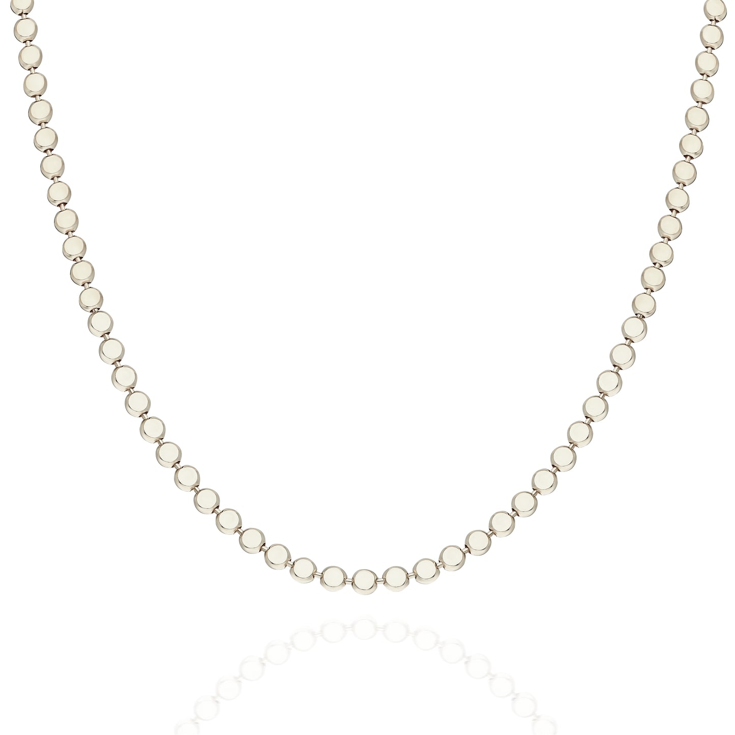 Flat Disc Choker Necklace