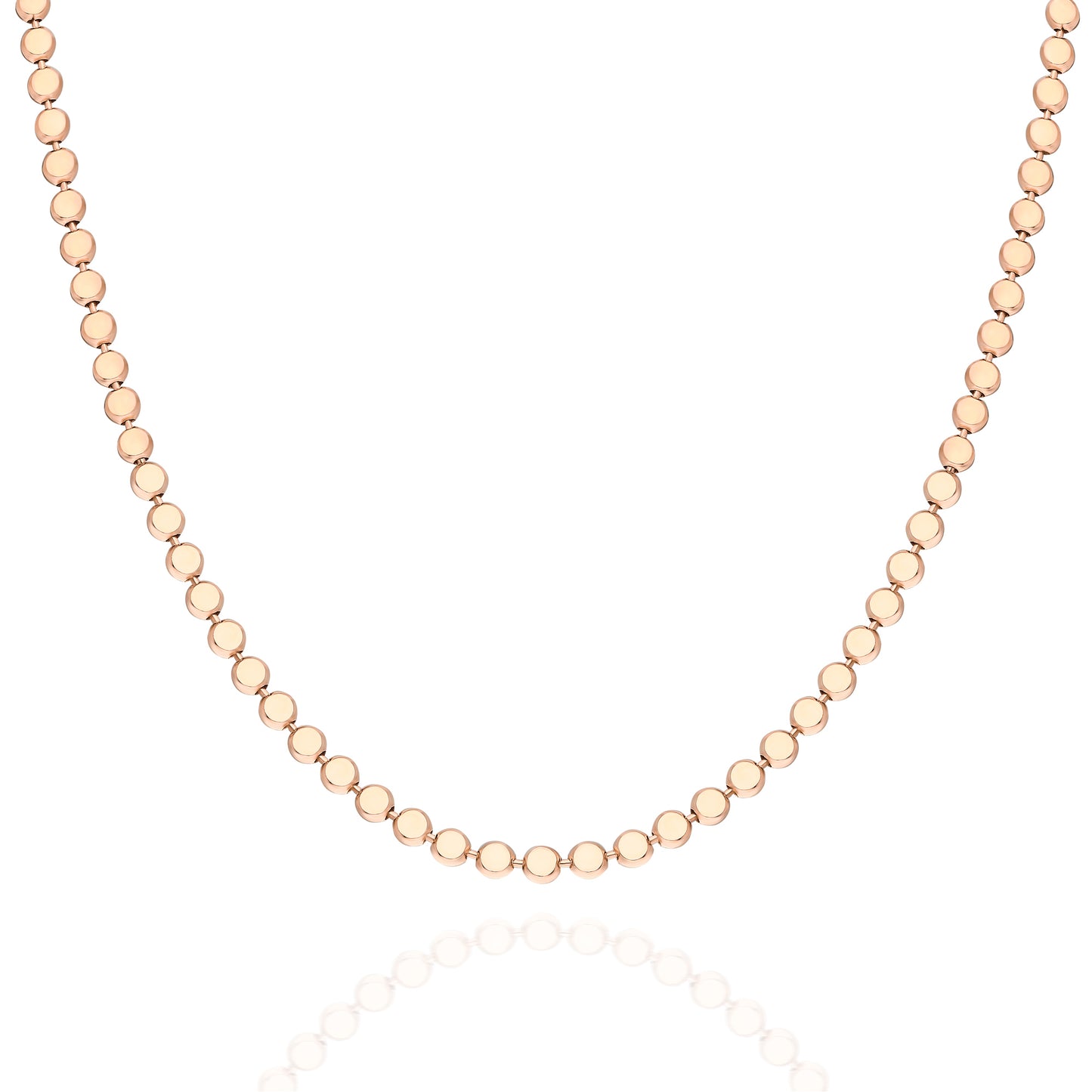Flat Disc Choker Necklace