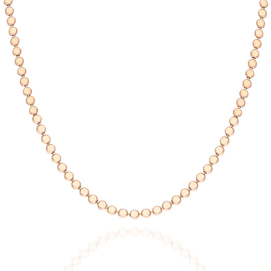 Flat Disc Choker Necklace