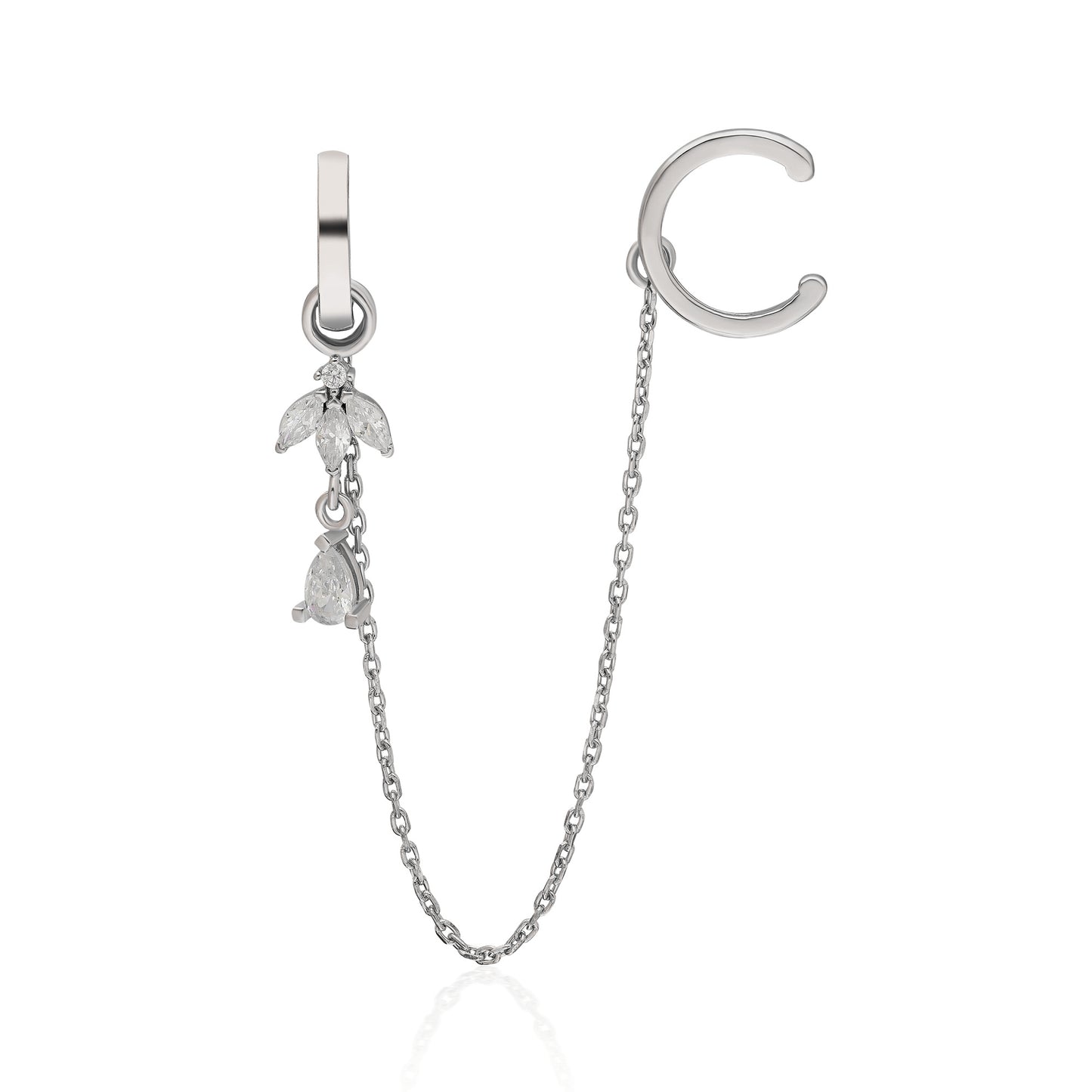 Flower Ear Cuff Earring