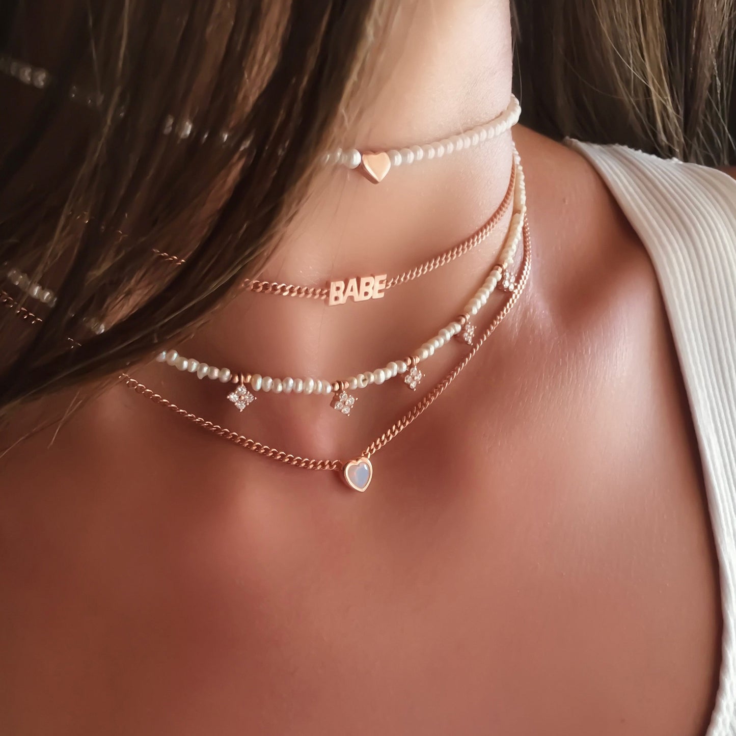 Flower Pearl Necklace