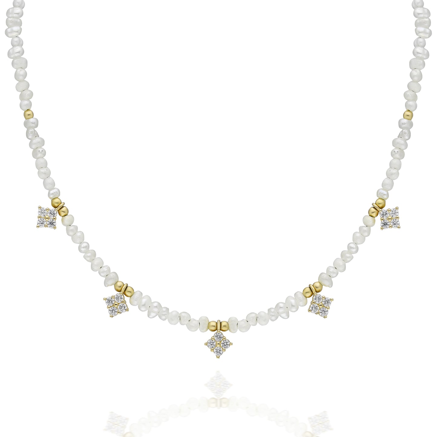 Flower Pearl Necklace