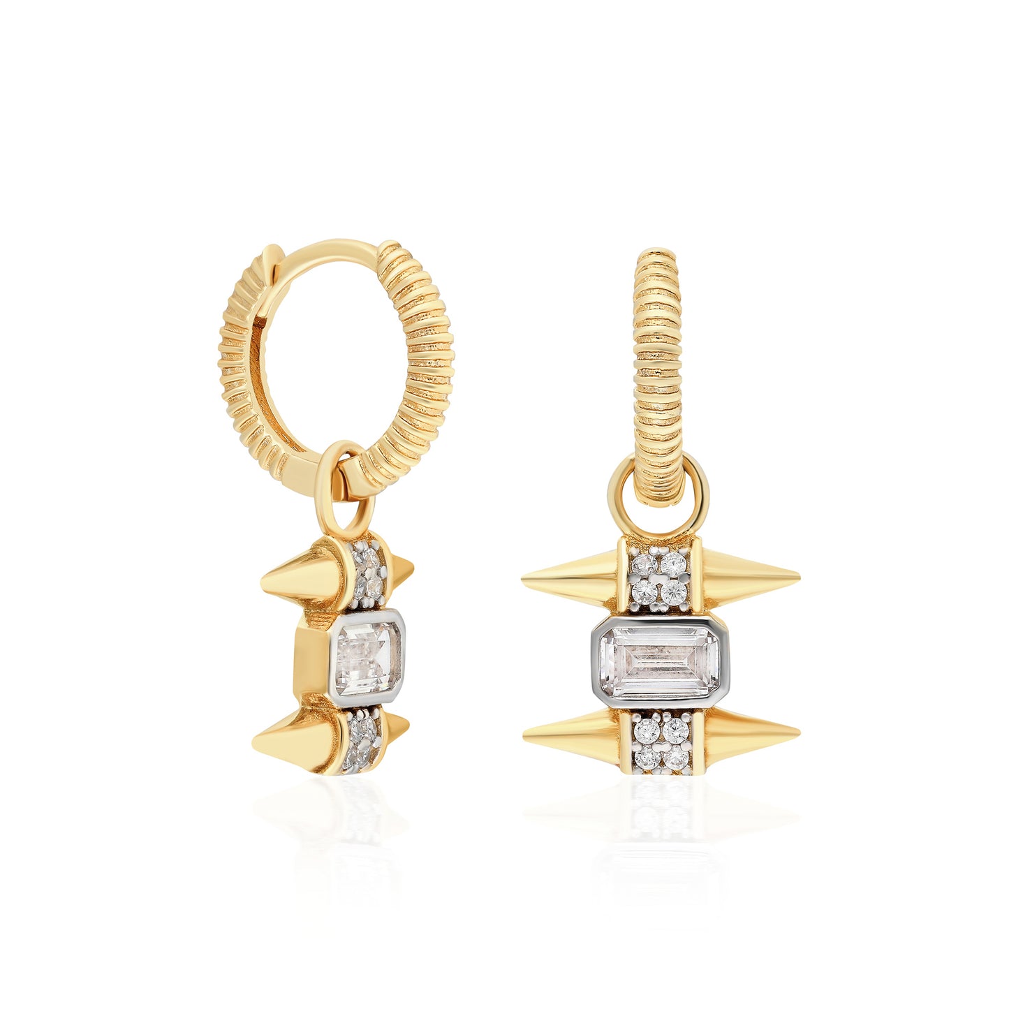 Gaia White M Earring