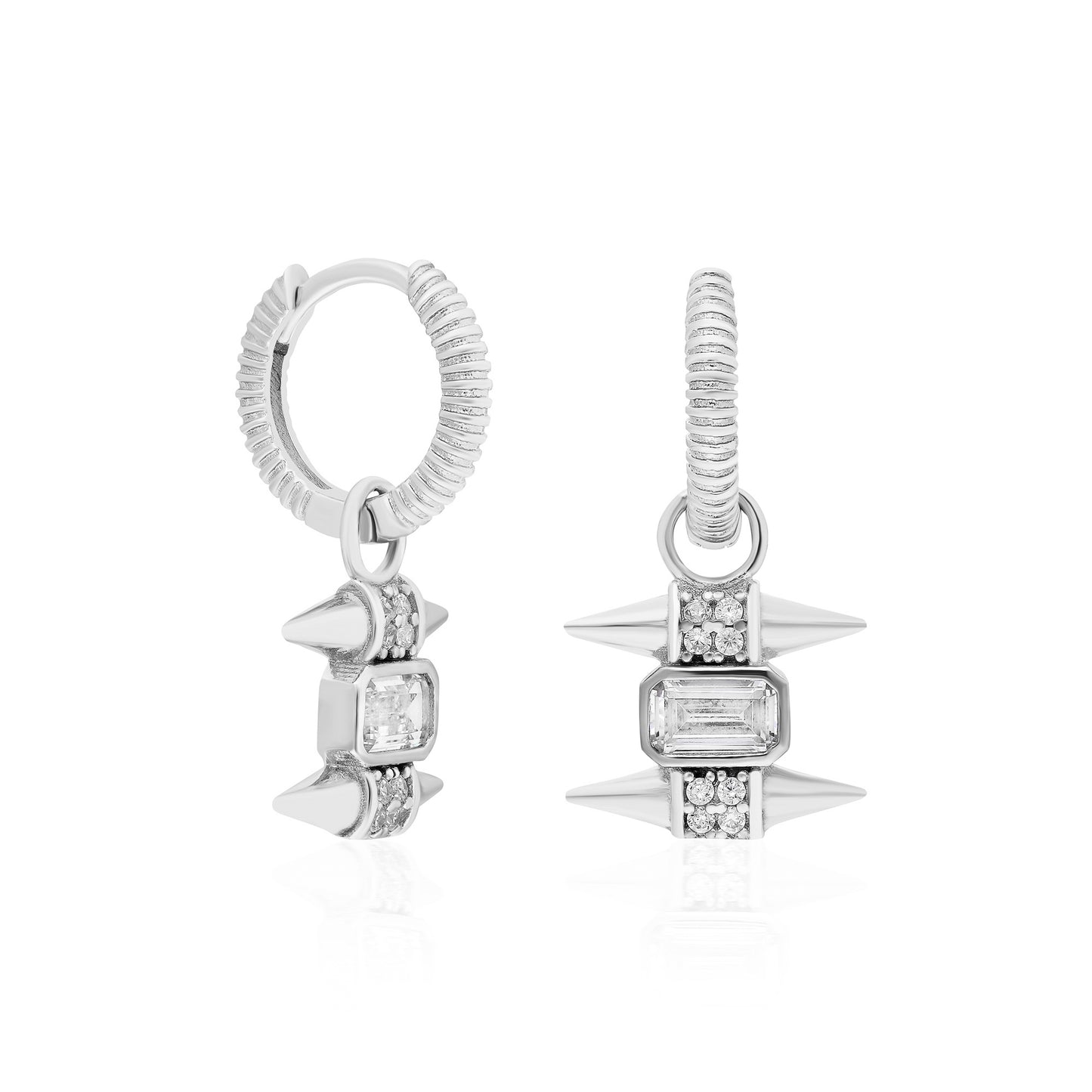 Gaia White M Earring