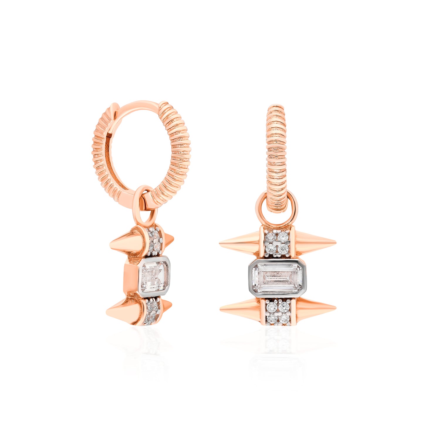 Gaia White M Earring