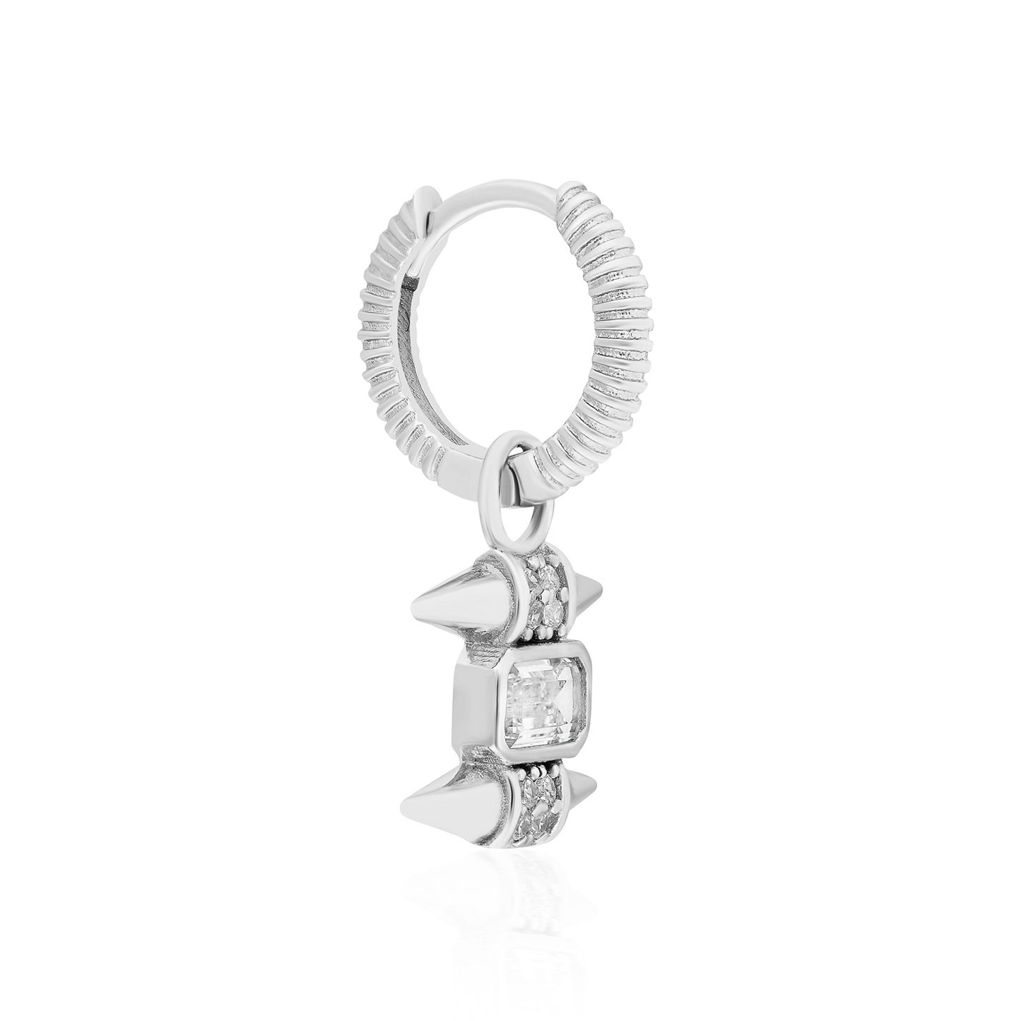 Gaia White M Earring