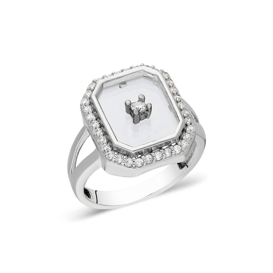 Glass Baguette S Ring