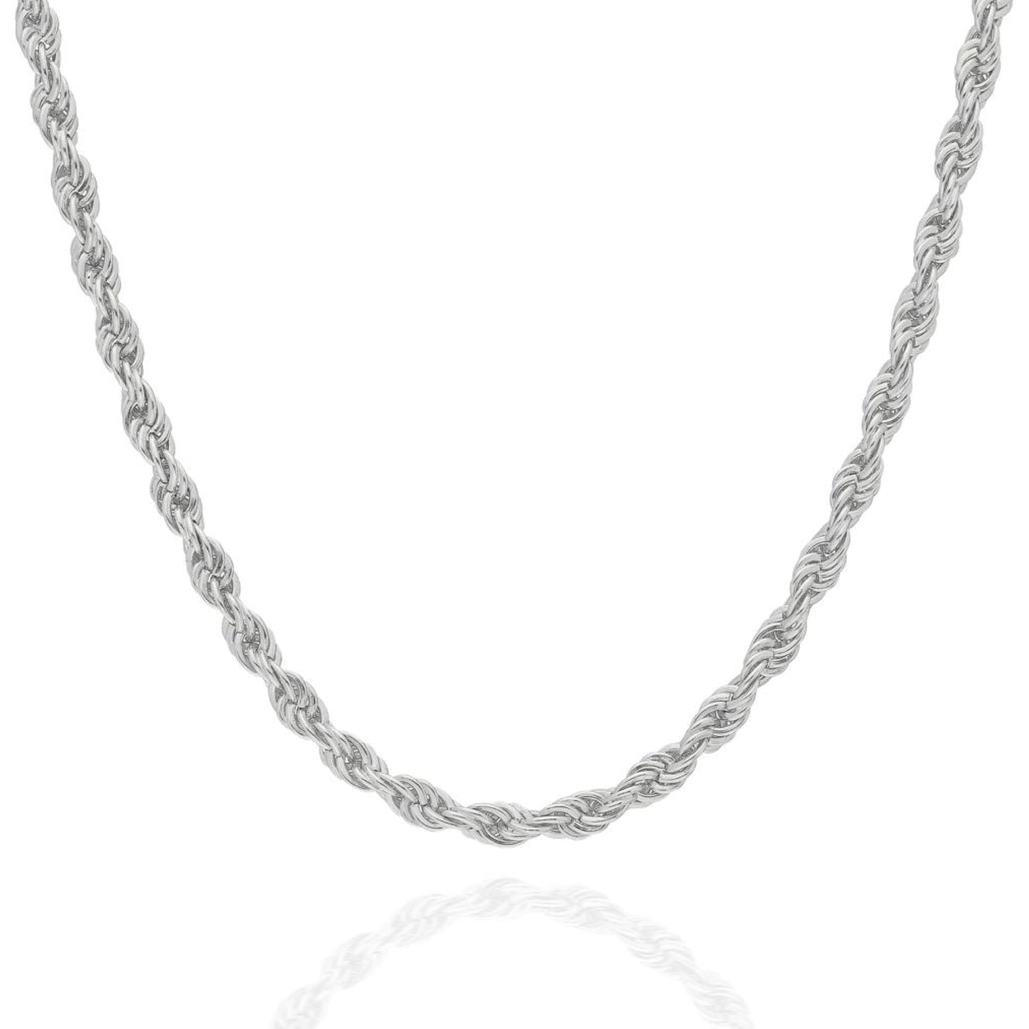 Gold Twist Rope Chain Necklace