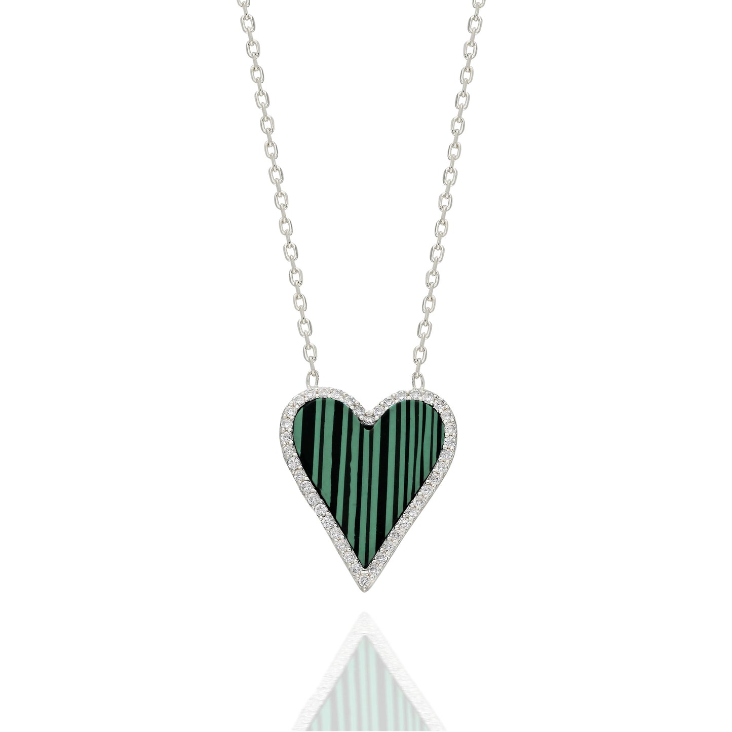 Green Heart Necklace