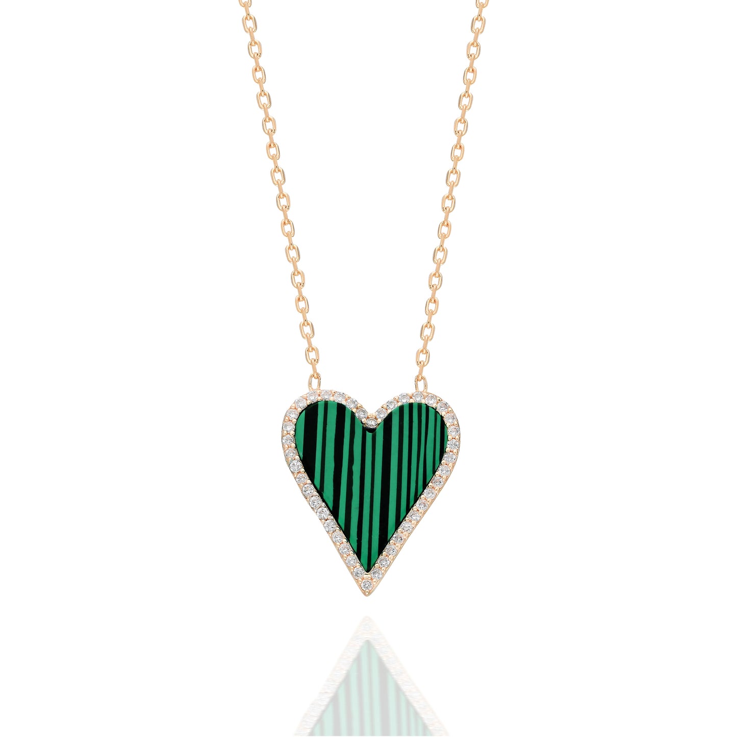 Green Heart Necklace