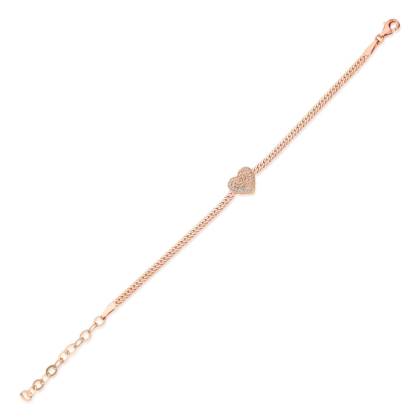 Heart Herringbone Bracelet