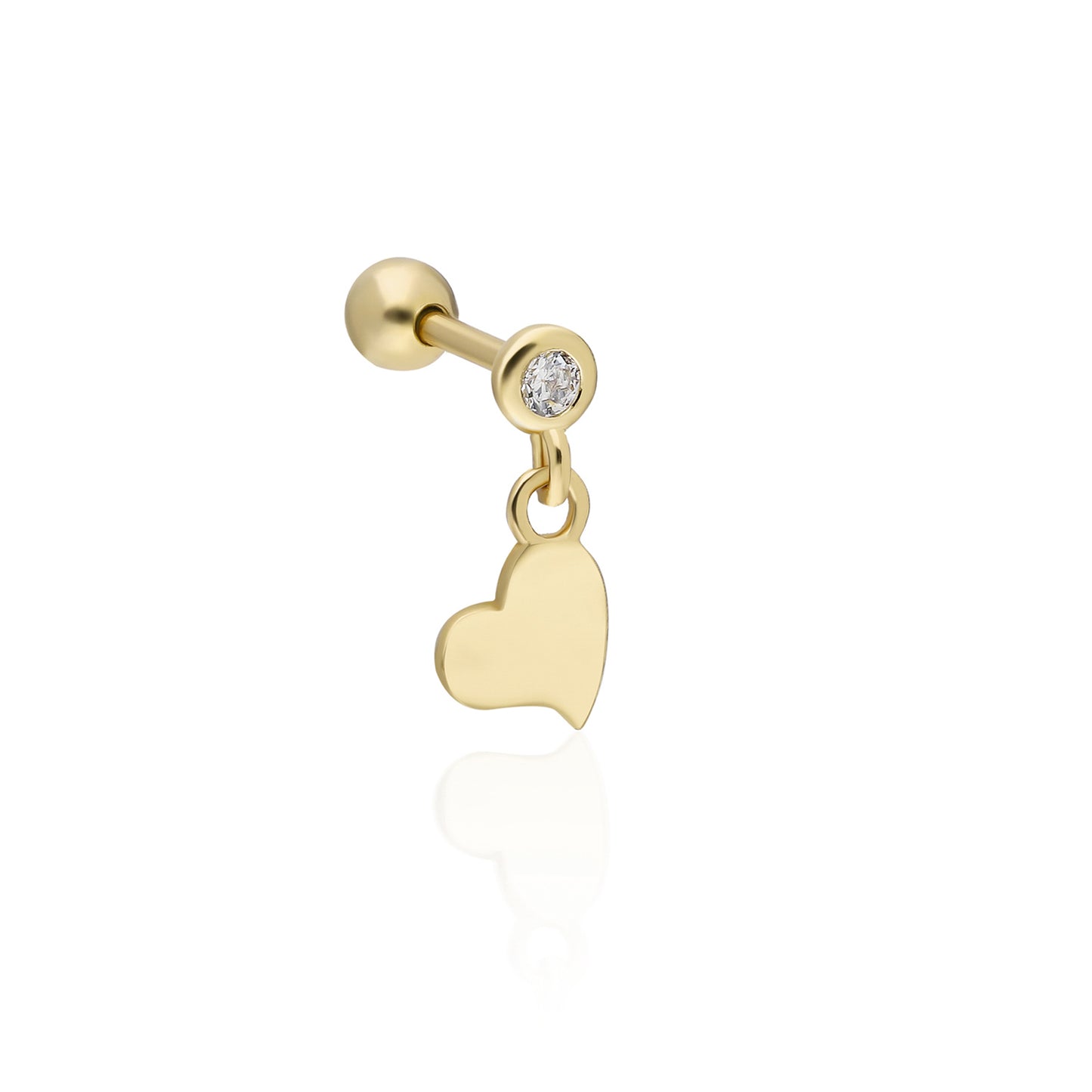 Heart With Stone Piercing