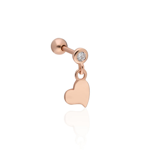 Heart With Stone Piercing