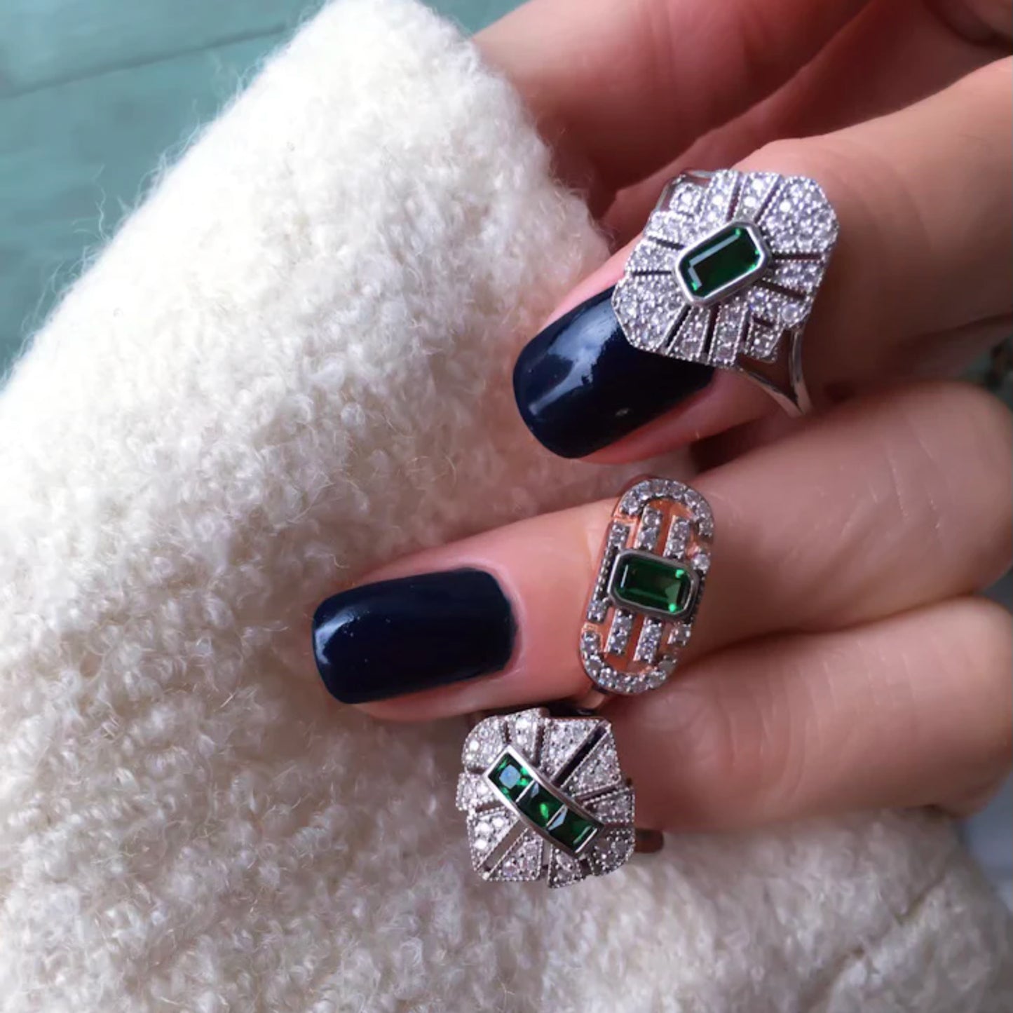 Herry S Green Ring