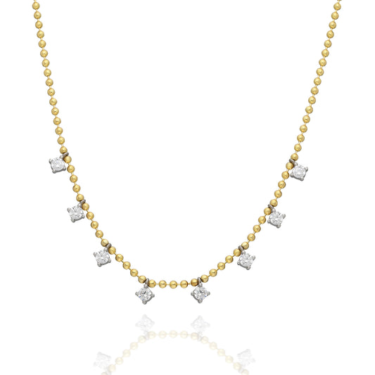 Jenna Ball Bezel Necklace